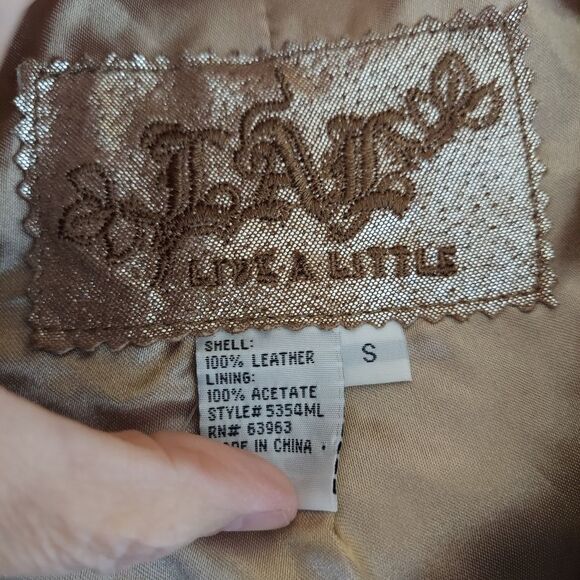 Live a little Leather jacket - Picture 4 of 12